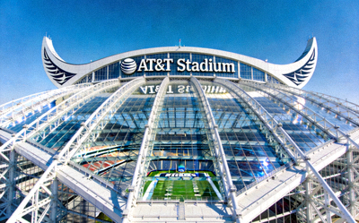 达拉斯AT&T Stadium巨大穹顶 - 标志性建筑